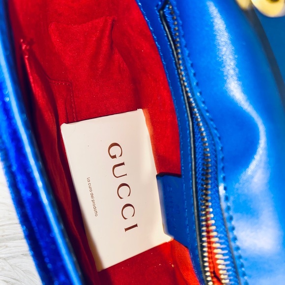 Blue Velvet Gucci Bag - Picture 4 of 4